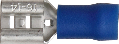 Blue Push-on Females 6.3mm