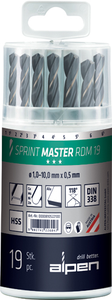 ALPEN HSS Sprint Master Drill Set Metric 19pce