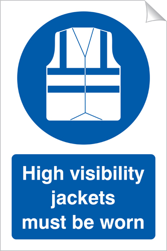 High Visiblity Jackets Must Be Worn 240x360 Sticker