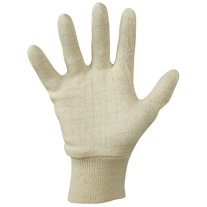 JERSEY COTTON KNITWRIST GLOVES MENS