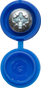 Number Plate Screws W/Hinged Cap Blue