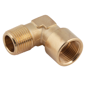 NPT MALE X FEMALE BRASS 90? ELBOW