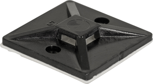 Cable Tie Bases Self-Adv - 3.5mm Tie Blk