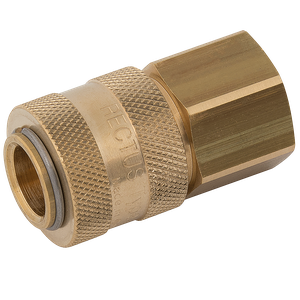 BSPP FEM   COUPLING BRASS UNPLATED