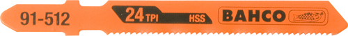 BAHCO Jigsaw Blade HSS 75mm 21 TPI