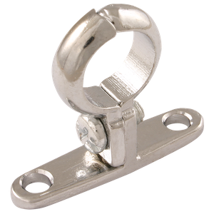 OD PIPE CLIP WALL MOUNT CHROME